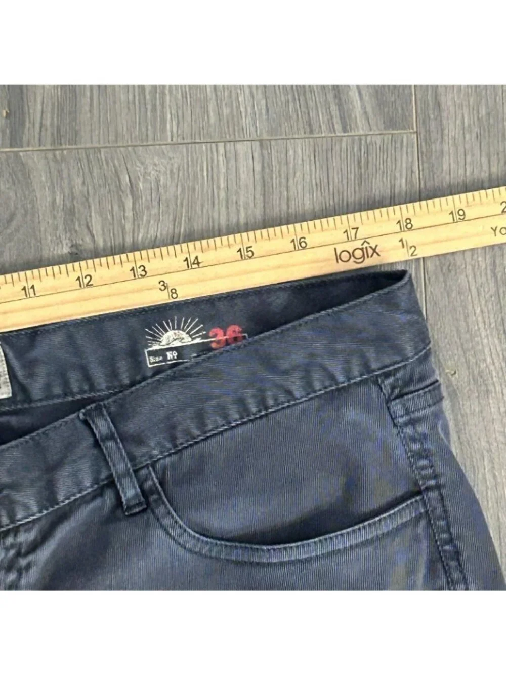Faherty Brand Pants Mens 36x33.5 Blue Stretch Chino Straight Leg 5 Pocket Casual